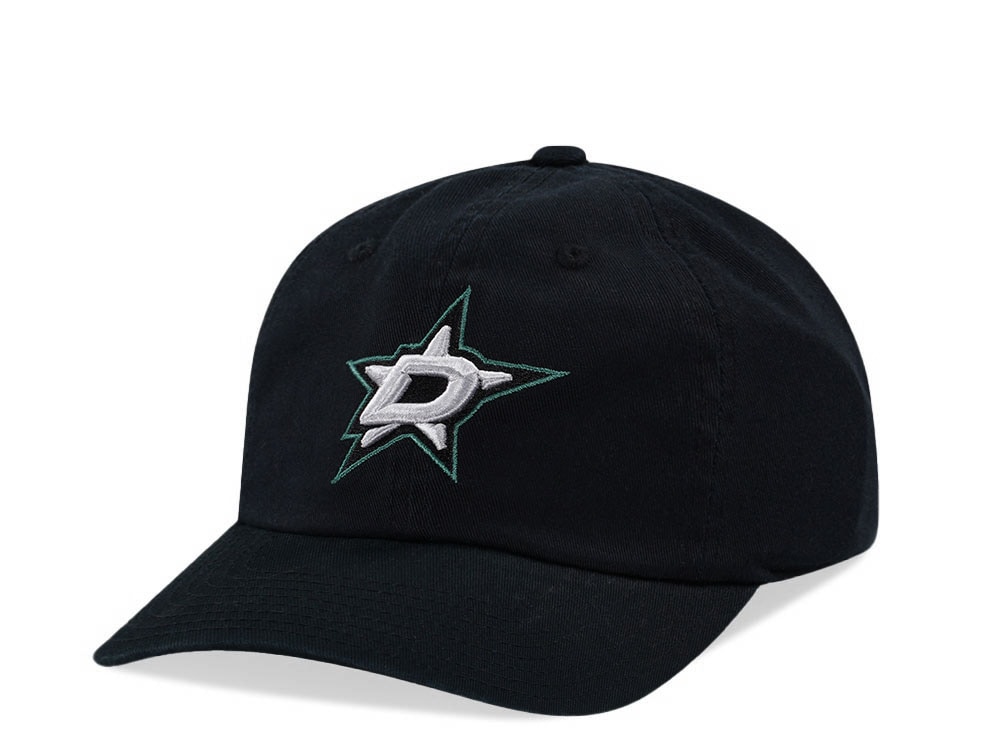 American Needle Dallas Stars Blue Line Black Strapback Hat