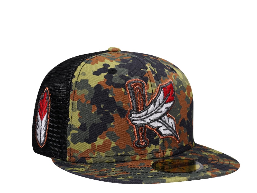 New Era Kinston Indians Flecktarn Trucker Edition 59Fifty Fitted Hat