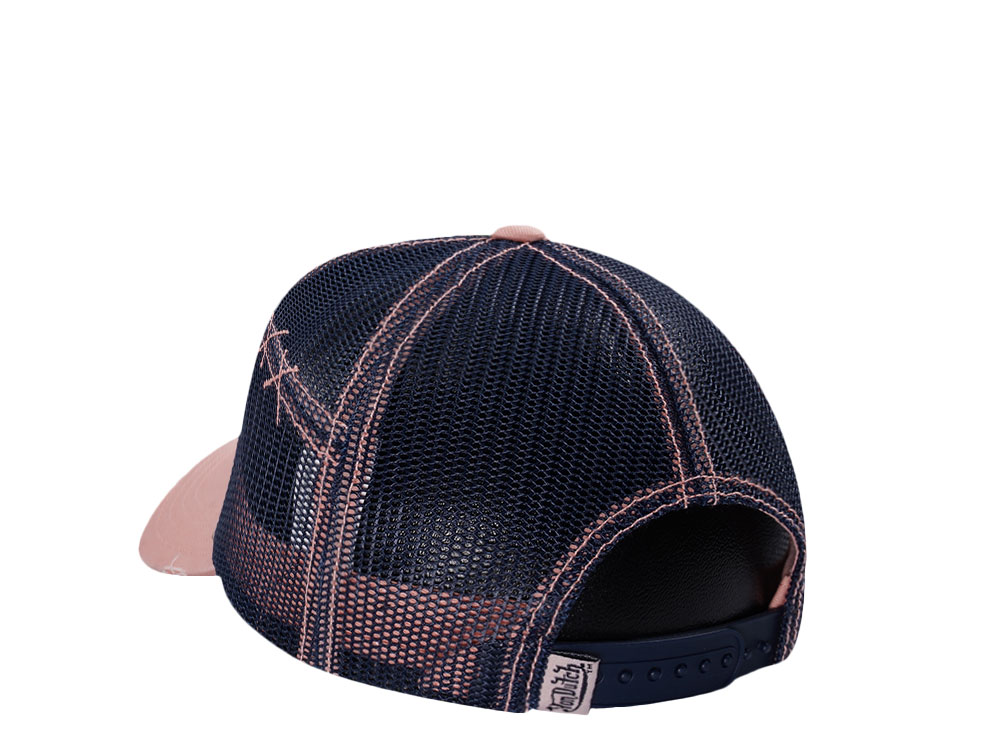 Von Dutch Oval Patch Pink Highlight Edition Trucker Snapback Hat