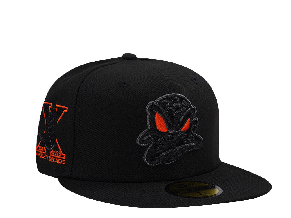 New Era Anaheim Ducks 10th Anniversary Blackout Prime Edition 59Fifty Fitted Hat