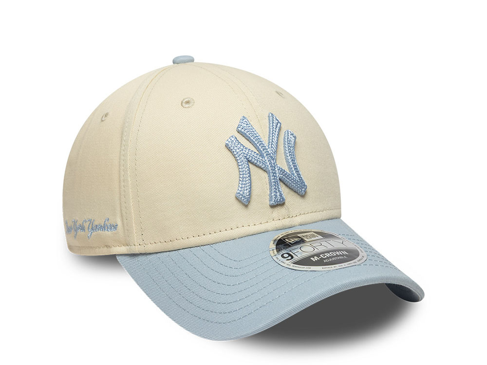 New Era New York Yankees Side Script Two Tone 9Forty M Crown