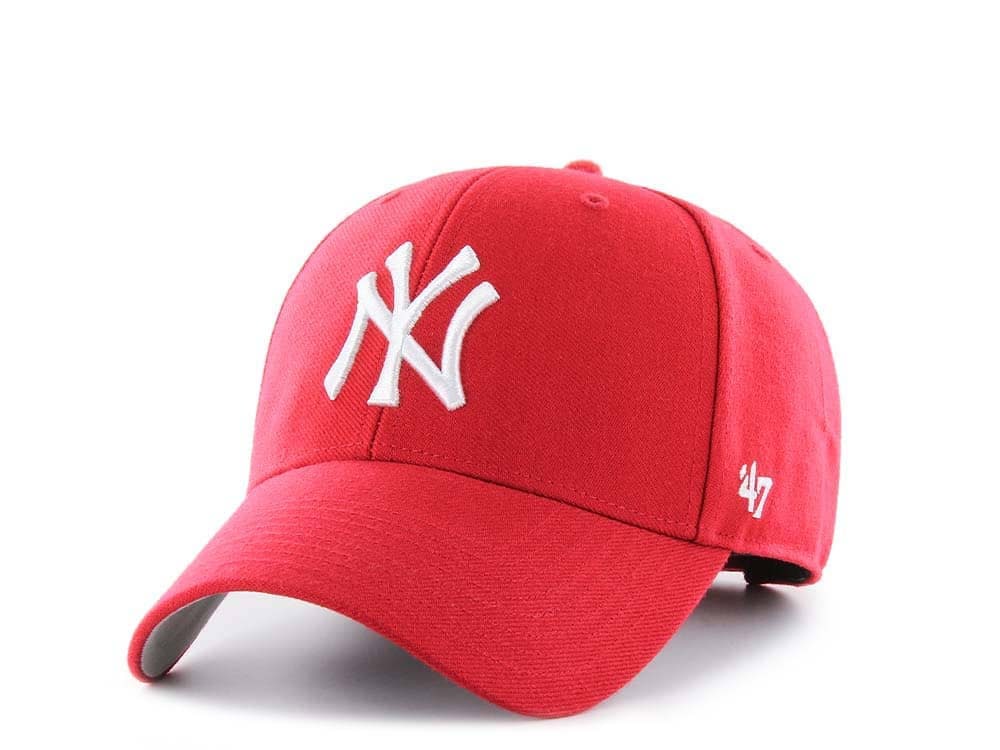 47Brand New York Yankees Classic Red Strapback Hat