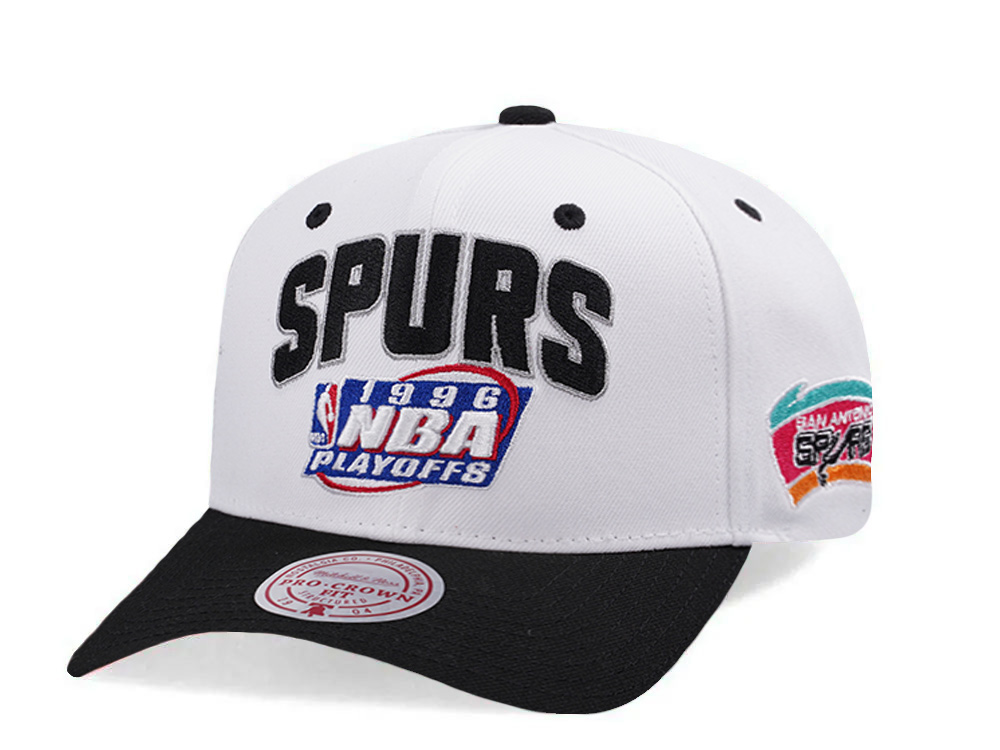 Mitchell & Ness San Antonio Spurs NBA Playoffs 1996 Chrome Two Tone Editon Pro Crown Fit Snapback Hat
