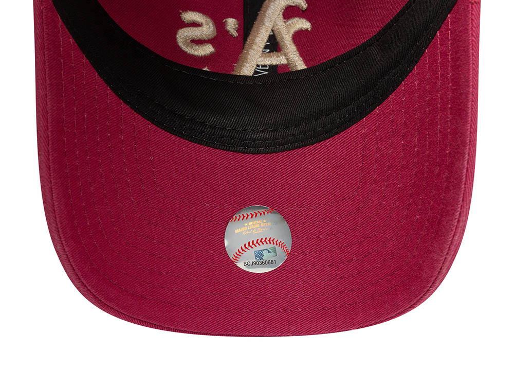 New Era Oakland Athletics Washed Cherry 9Twenty Trucker Strapback Hat