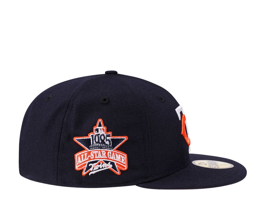 New Era Minnesota Twins All Star Game 1985 Navy Tangerine Edition 59Fifty Fitted Hat