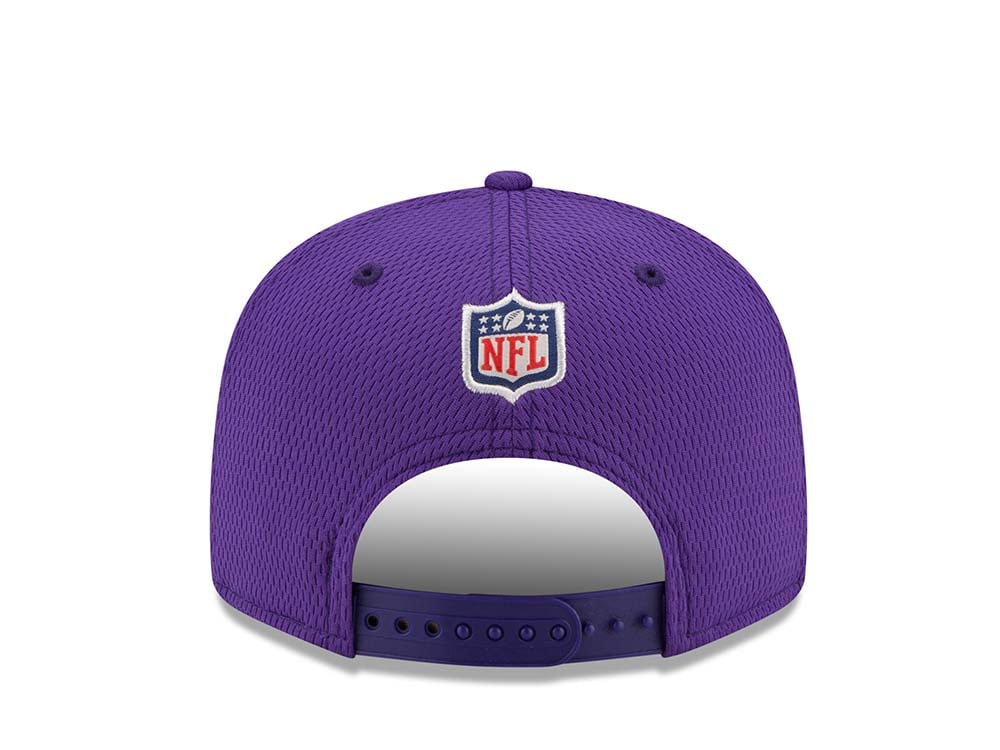 New Era Minnesota Vikings Road Sideline 21 9Fifty Snapback Hat