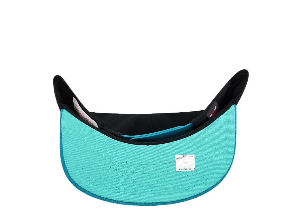 Mitchell & Ness Charlotte Hornets 10th Anniversary Make Cents Black Two Tone Hardwood Classic Snapback Hat