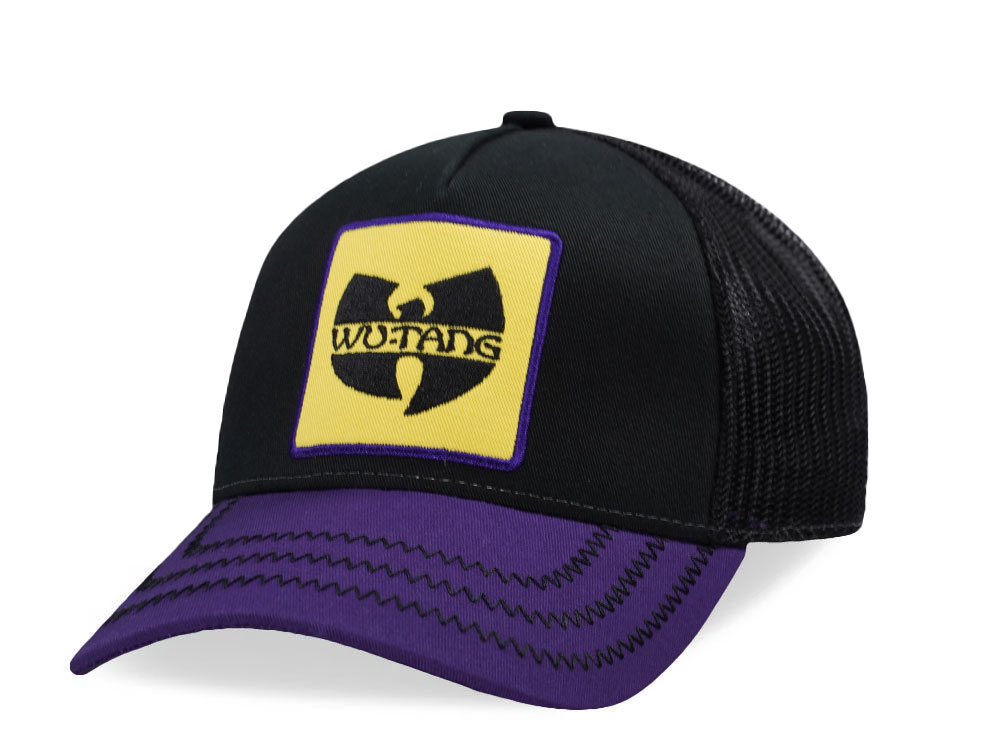 Amplified Wu-Tang Violet Black Trucker Snapback Cap | TOPPERZSTORE.COM
