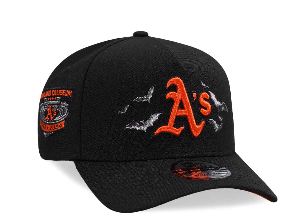 New Era Oakland Athletics Coliseum Bats Horror Edition 9Forty A Frame Snapback Hat