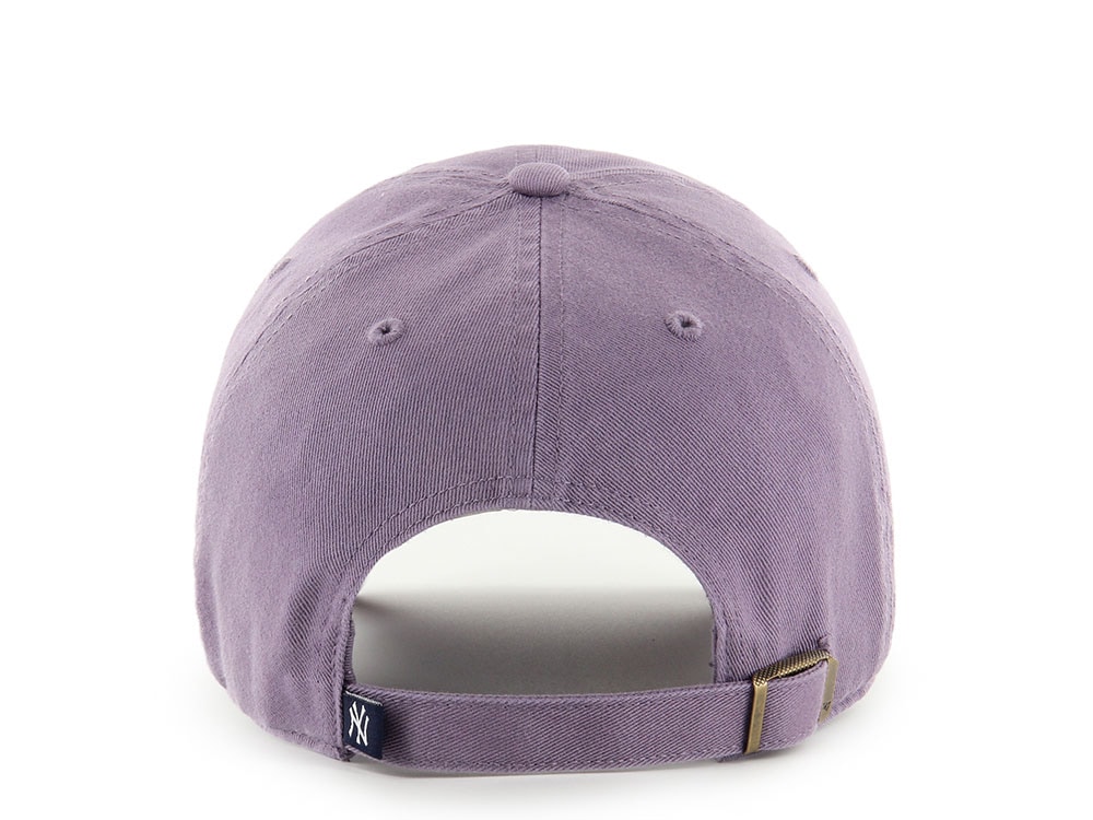 47 Brand New York Yankees Iris Purple Clean Up Strapback Hat