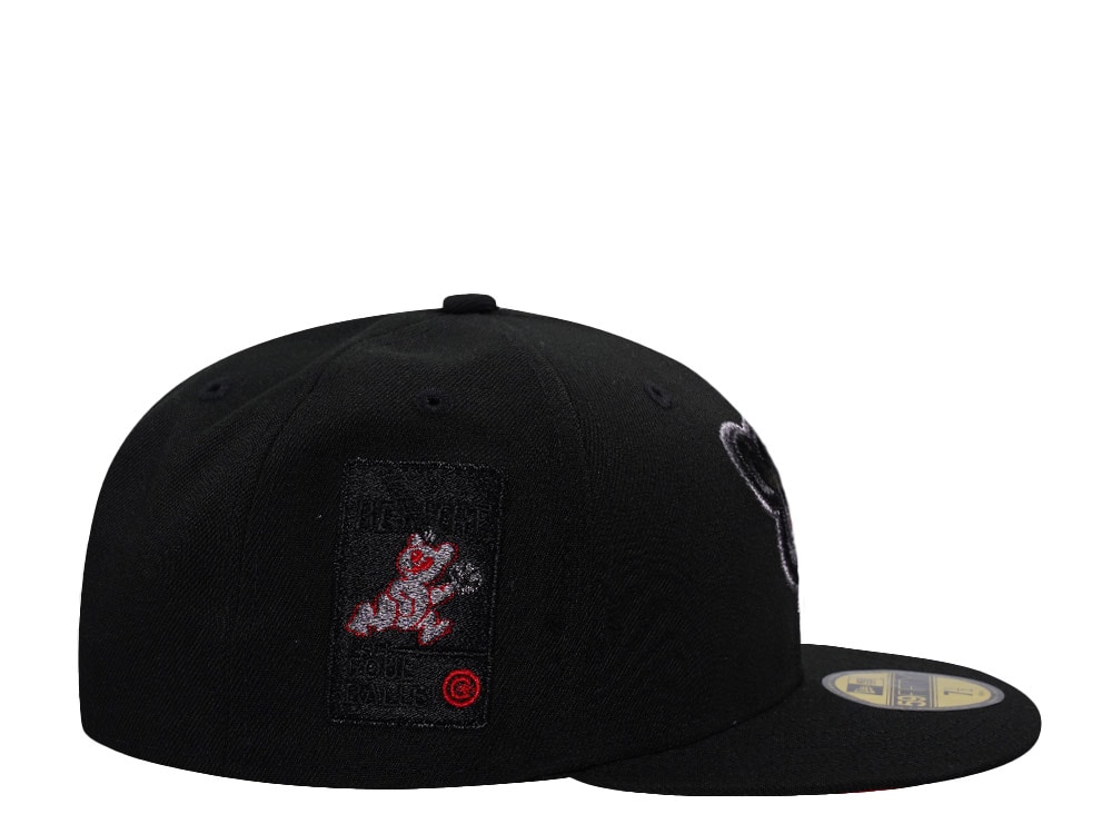New Era Chicago Cubs Stay Alert Black Prime Edition 59Fifty Fitted Hat