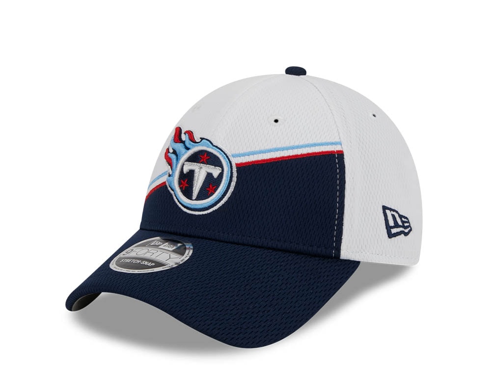 New Era Tennessee Titans NFL Sideline 2023 Navy White  9Forty Snapback Hat