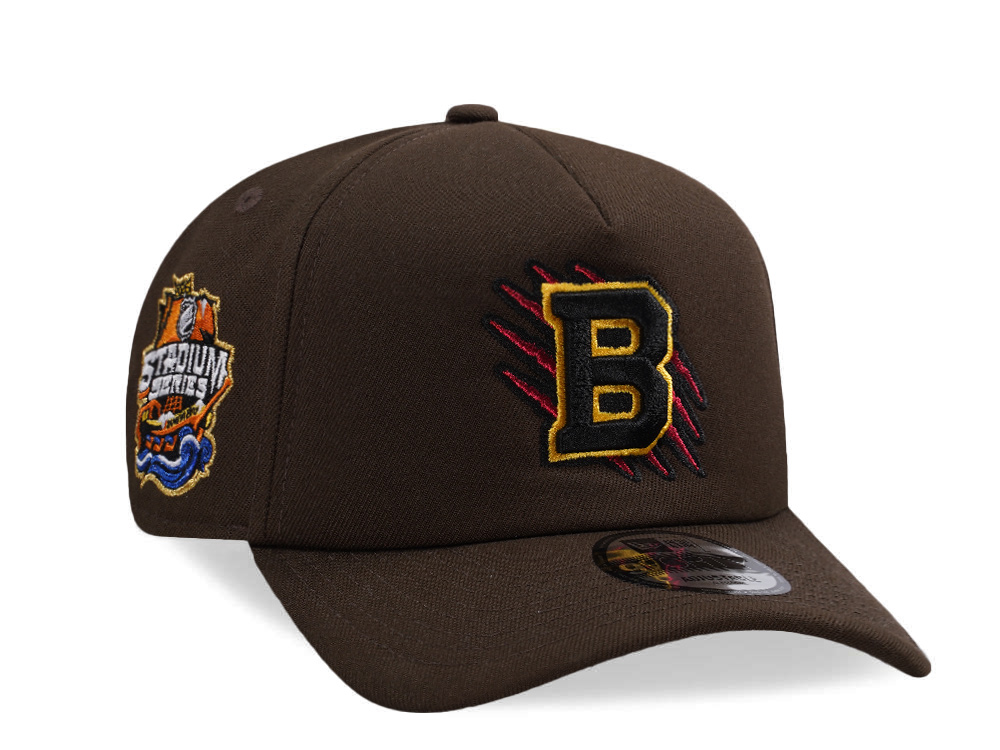 New Era Boston Bruins Stadium Series 2026 Walnut Prime Edition 9Forty A Frame Snapback Hat