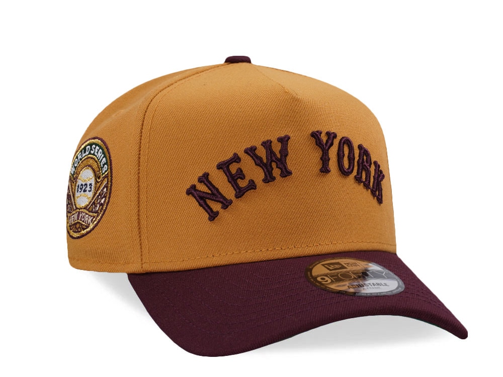 New Era New York Yankees World Series 1923 Panama Two Tone Edition 9Forty A Frame Snapback Hat