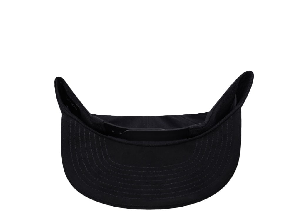 Brixton Supply Logo Black on Black Snapback Hat