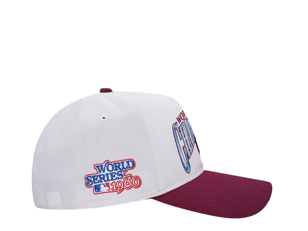 47Brand Philadelphia Phillies World Series 1980 White Arch Champions Hitch Snapback Hat