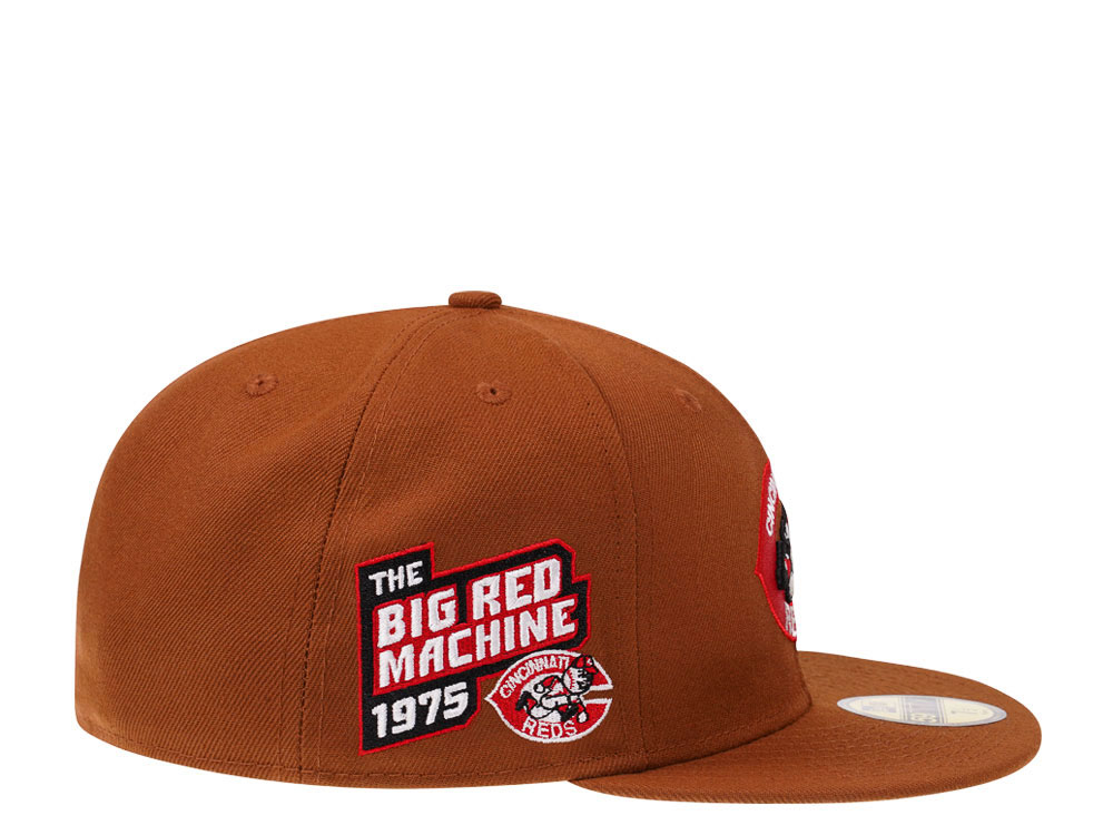 New Era Cincinnati Reds Big Red Machine Bourbon and Suede Edition 59Fifty Fitted Hat