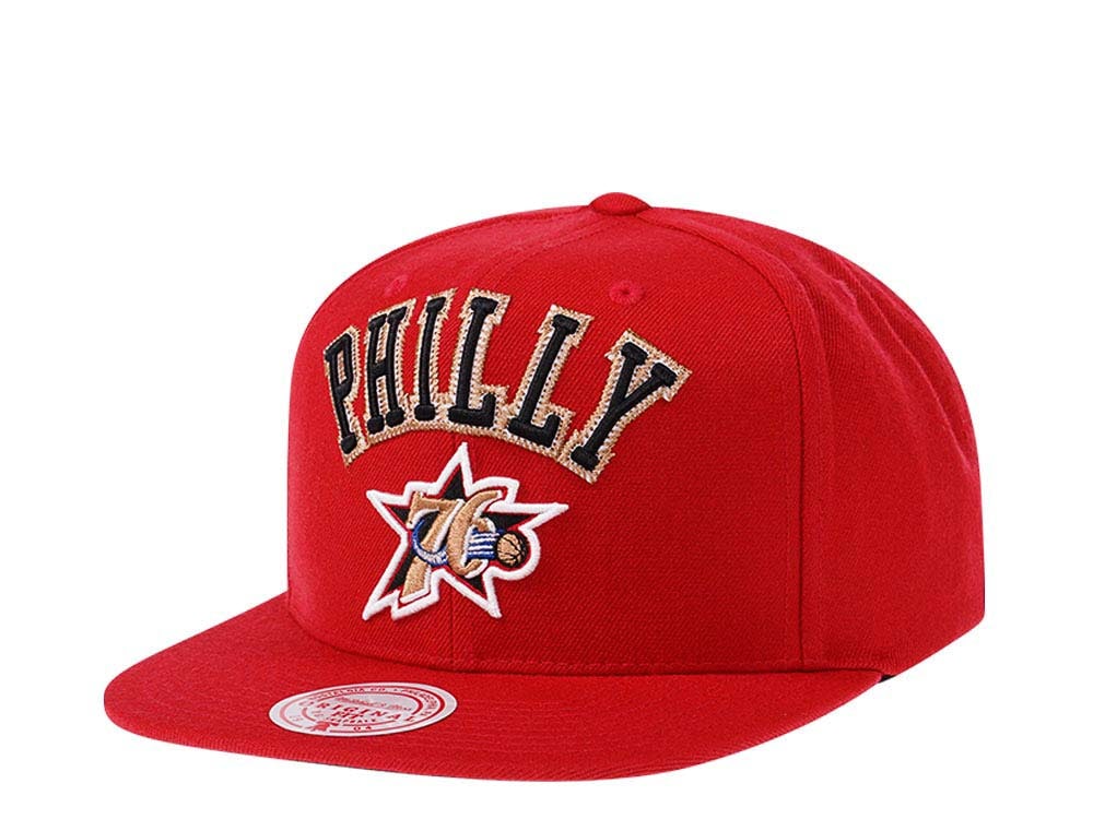 Mitchell & Ness Philadelphia 76ers HWC Zig Zag Satin Undervisor Snapback Hat