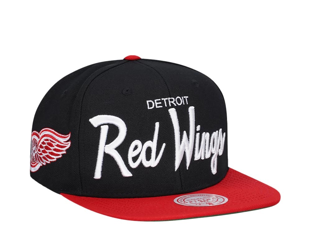 Mitchell & Ness Detroit Red Wings Vintage Script Snapback Hat