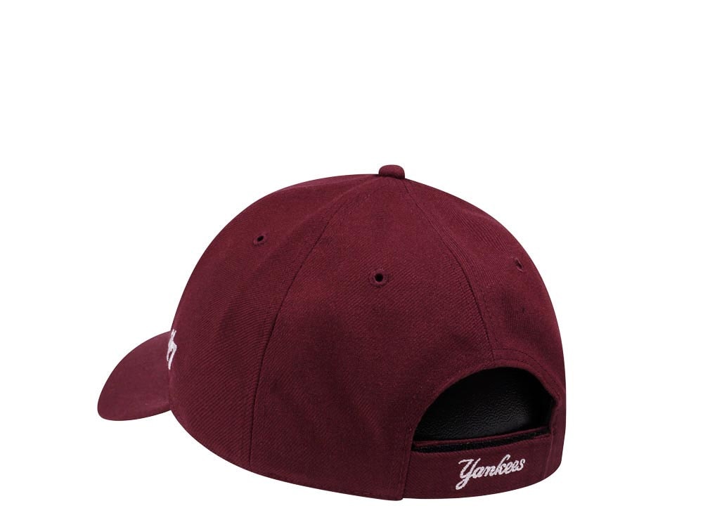 47Brand New York Yankees Classic Maroon Strapback Hat
