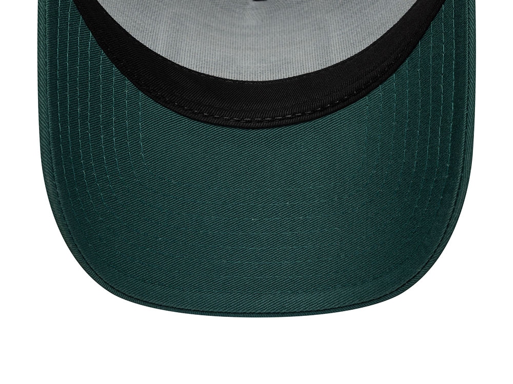 New Era Patch Dark Green 9Forty A Frame Trucker Snapback Hat