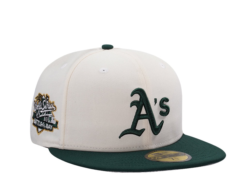 New Era Oakland Athletics World Series 1989 Chrome Two Tone Edition 59Fifty Fitted Hat