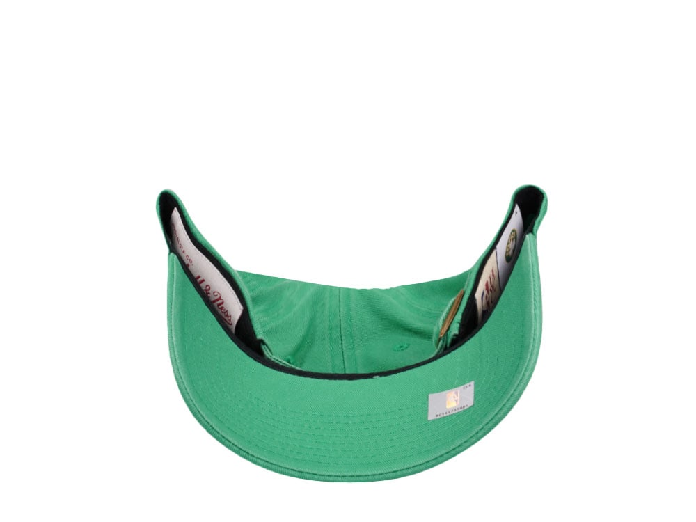 Mitchell & Ness Boston Celtics Golden Hour Glaze Green Dadhat Strapback Hat