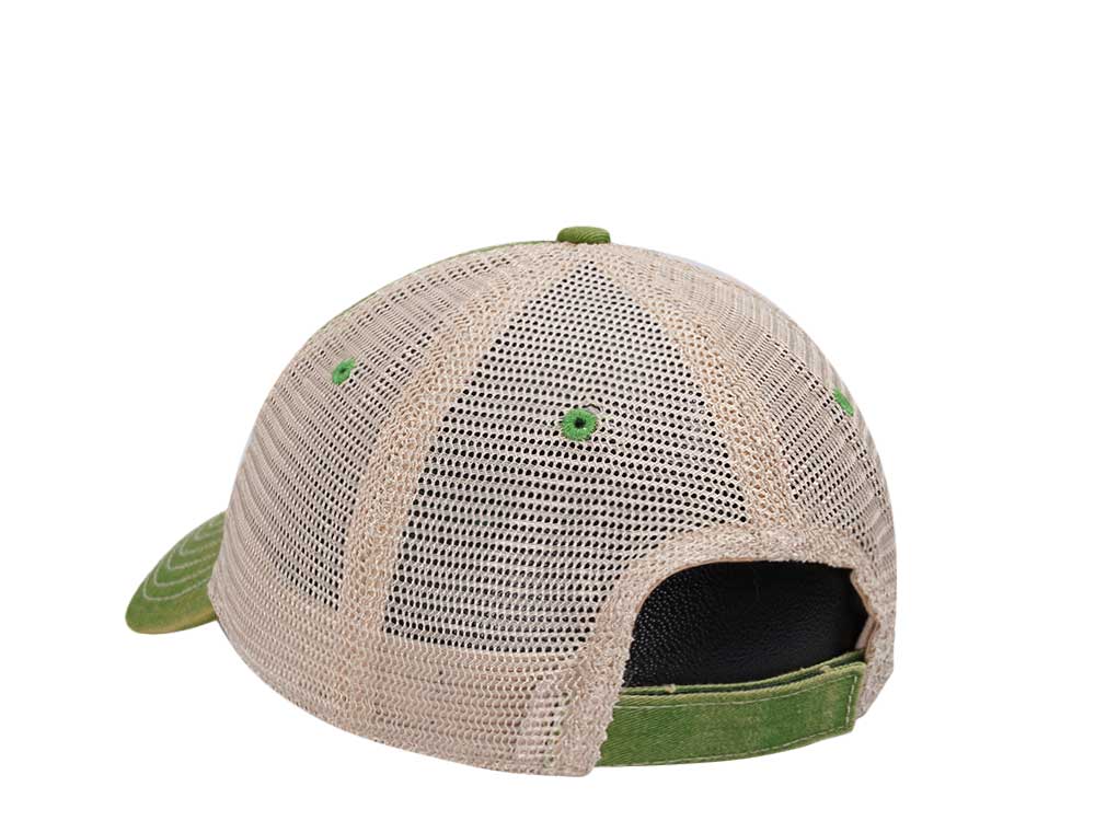 John Deere Logo Green Trucker Strapback Hat