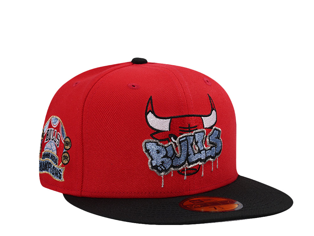 New Era Chicago Bulls Champions 1996 Red Two Tone Edition 59Fifty Fitted Hat