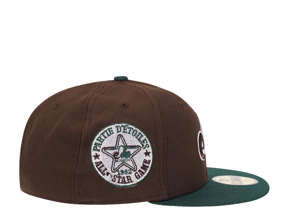 New Era Montreal Expos Brown All Star Game 1982 Forest Pink Edition 59Fifty Fitted Hat