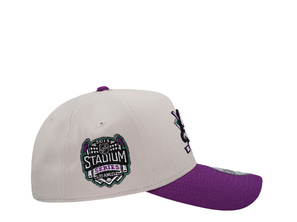 New Era Anaheim Ducks Stadium Series 2014 Stone Grape Two Tone Edition 9Forty A Frame Snapback Hat