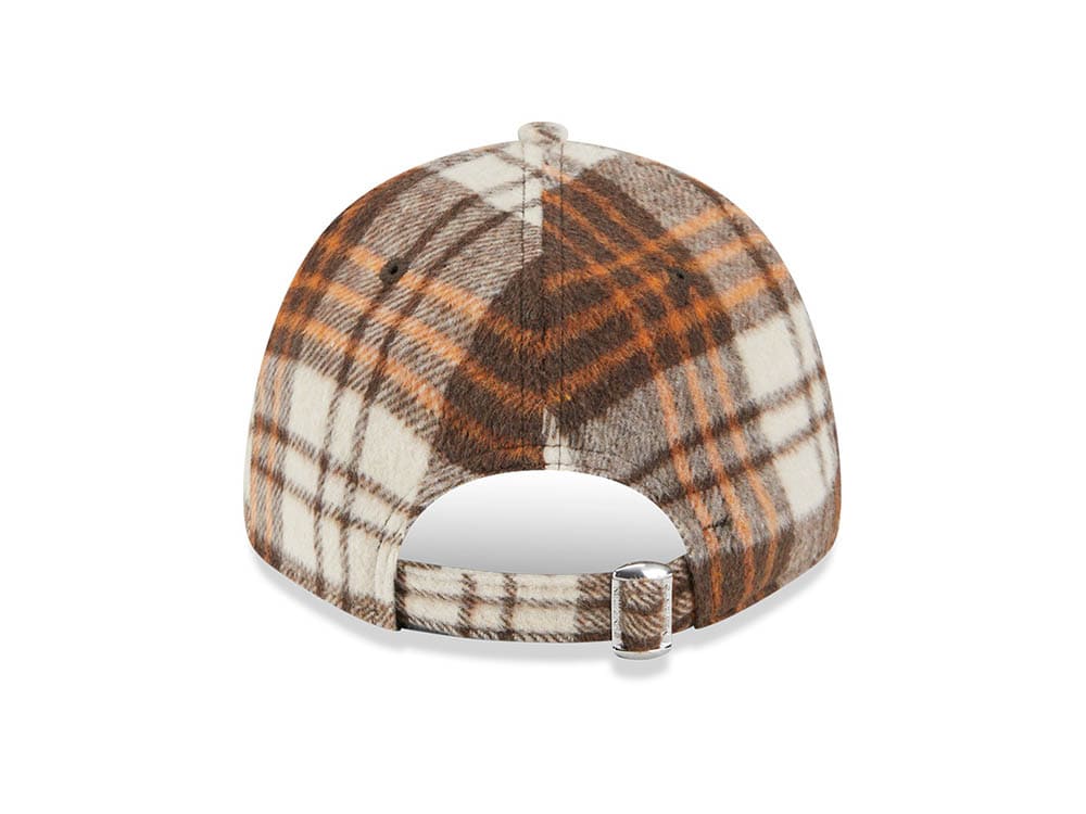 New Era New York Yankees Checkered Brown 9Forty Strapback Hat
