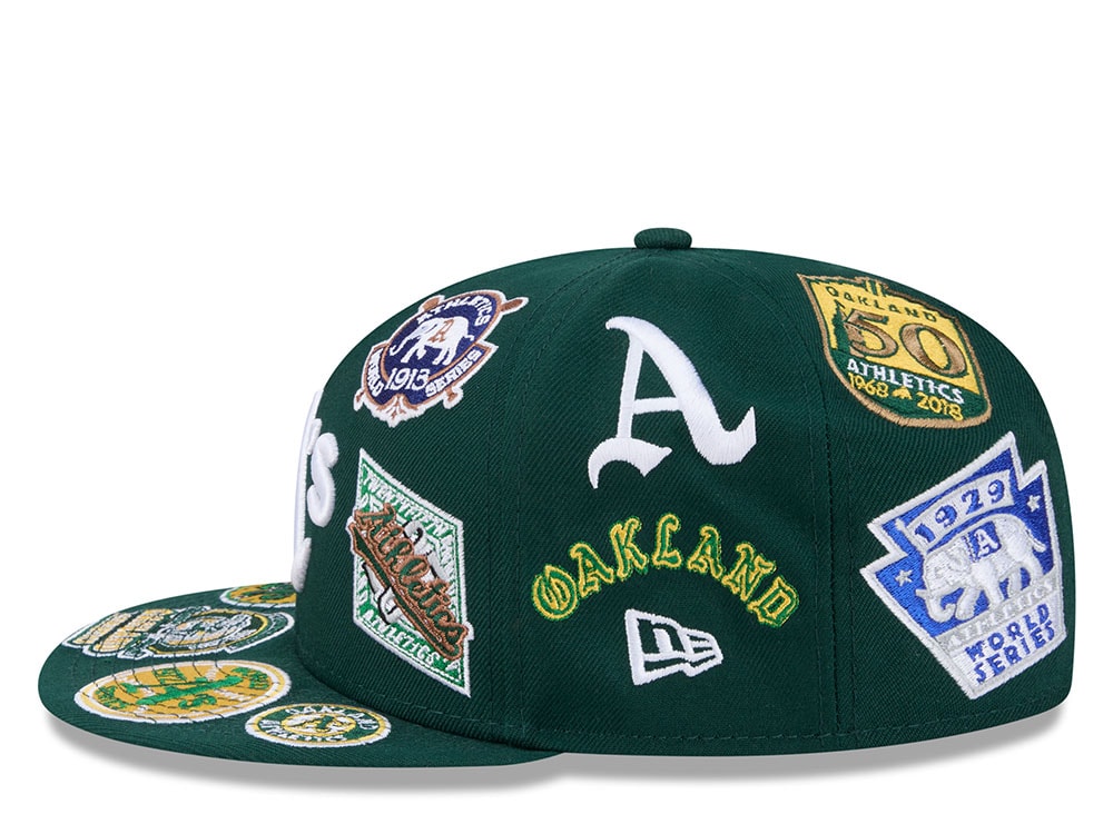 New Era Oakland Athletics All Over Green Edition 59Fifty Fitted Hat