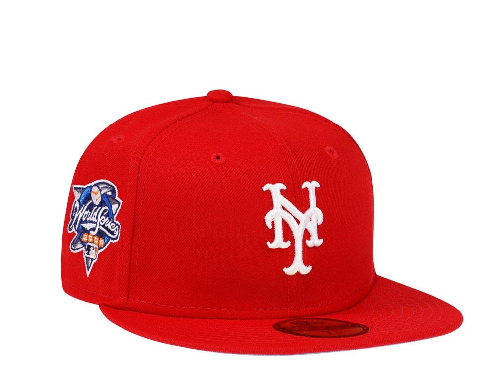 New Era New York Mets World Series 2000 Red Glacier Blue Edition 59Fifty Fitted Hat