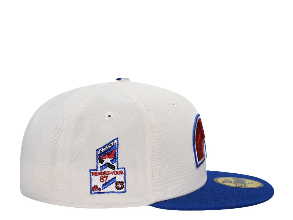 New Era Quebec Nordiques All Star Game 1987 Chrome Two Tone Throwback Edition 59Fifty Fitted Hat
