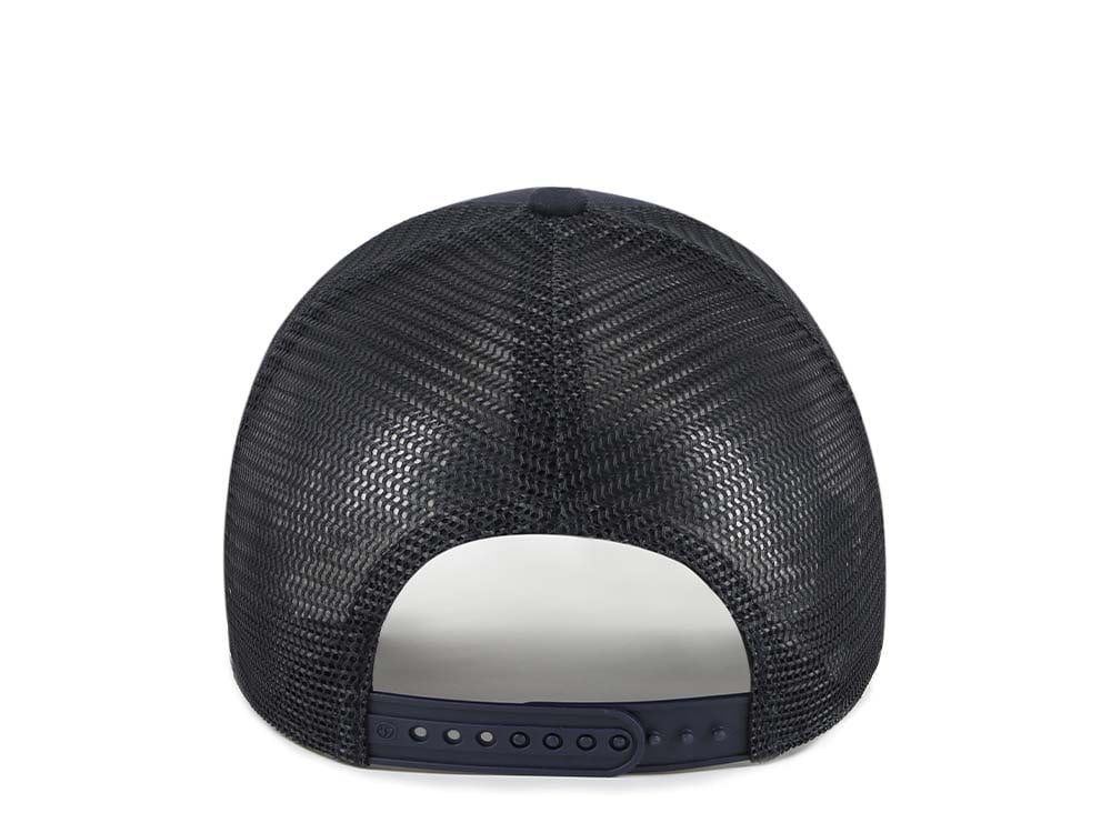 47Brand Michigan Wolverines Navy Trucker MVP Snapback Hat