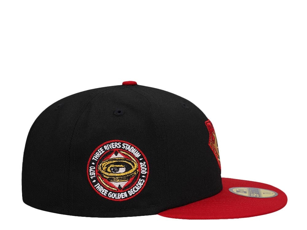 New Era Pittsburgh Pirates Three River Stadium Gold Two Tone Prime Edition 59Fifty Fitted Hat