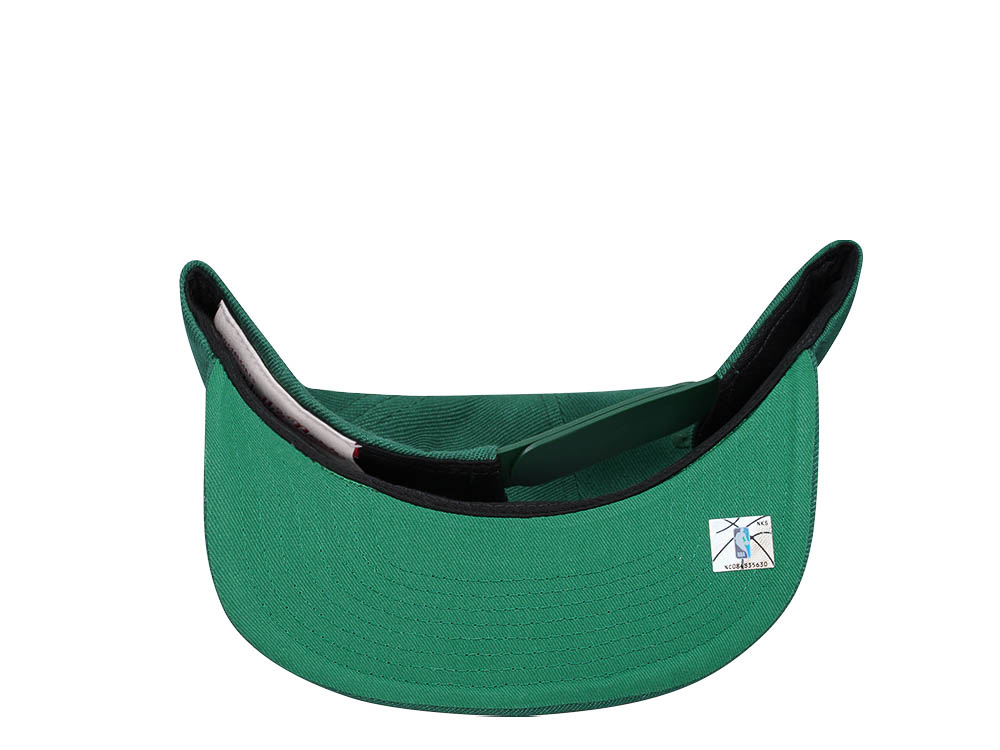 Mitchell & Ness Milwaukee Bucks Conference Patch Green Snapback Hat