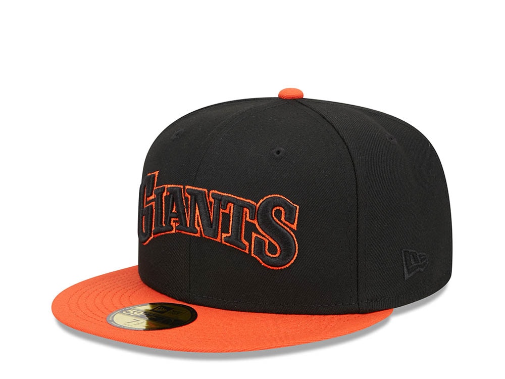 New Era San Francisco Giants 50th Anniversary Retro Script Two Tone Edition 59Fifty Fitted Hat