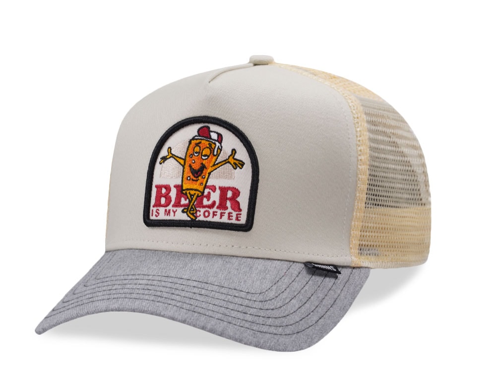 Djinns HFT Beer Is My Coffee Beige Trucker Snapback Hat