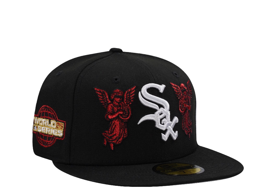 New Era Chicago White Sox World Series 2005 Angel Black Prime Eidtion 59Fifty Fitted Hat
