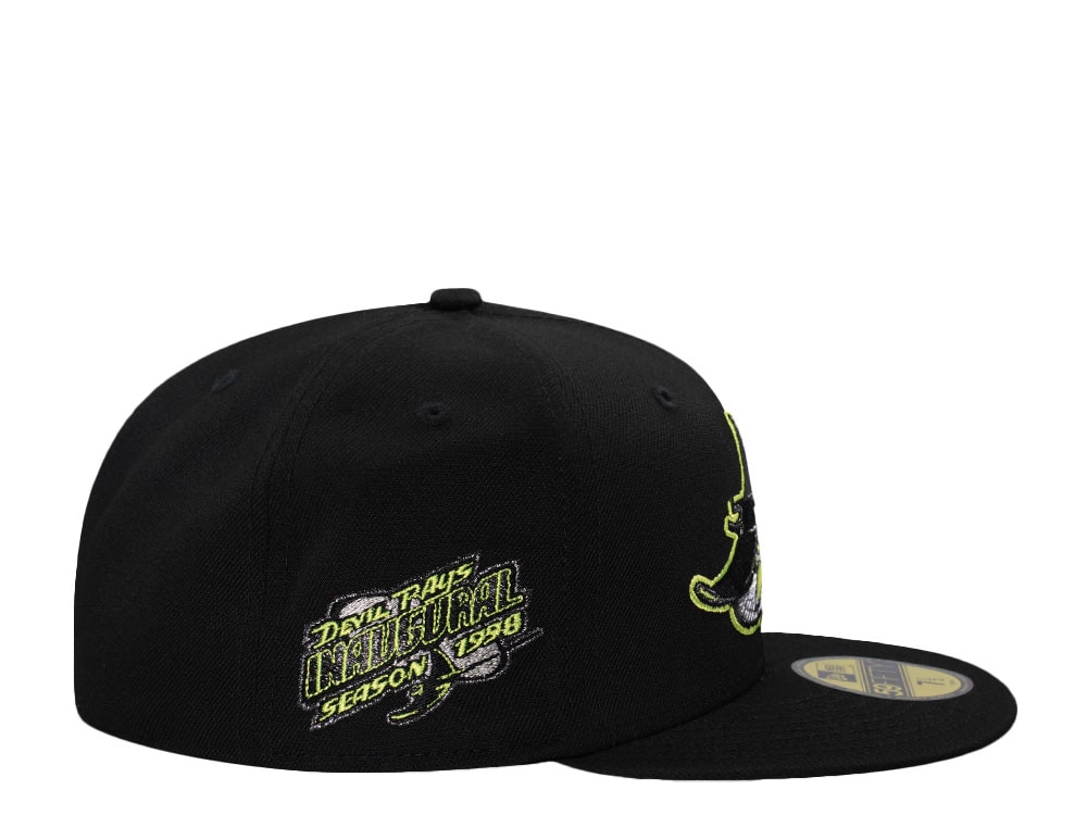 New Era Tampa Bay Rays Inaugural Season 1998 Black Prime Edition 59Fifty Fitted Hat