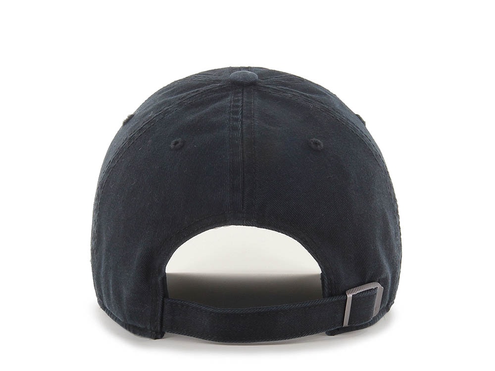 47 Brand Los Angeles Dodgers Base Runner Black Edition Clean Up Strapback Hat