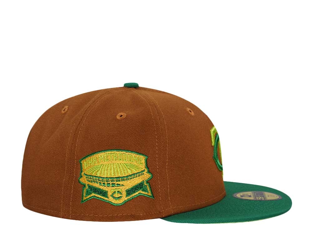 New Era Minnesota Twins Metrodome Peanut Green Two Tone Edition 59Fifty Fitted Hat