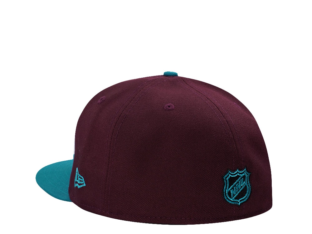 New Era Anaheim Ducks 30th Anniversary Maroon Two Tone Edition 59Fifty Fitted Hat