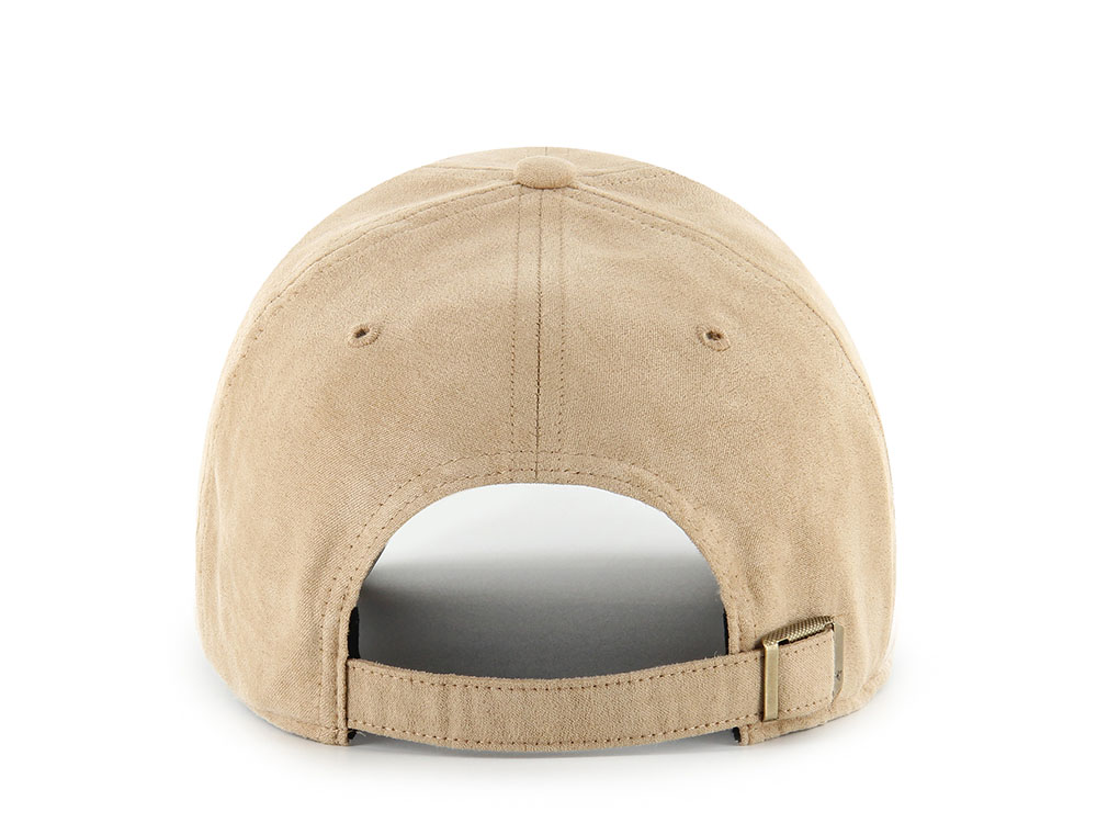 47Brand Anaheim Ducks Khaki Ballpark Suede Edition Clean Up Strapback Hat