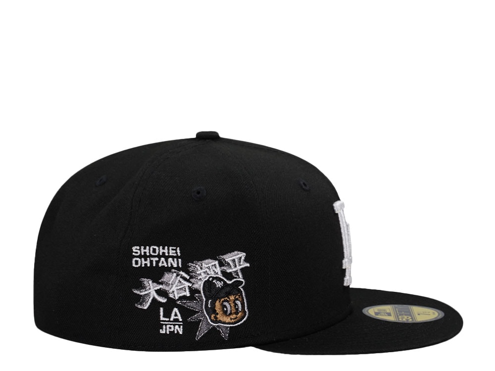 New Era Los Angeles Dodgers Ohtani Black and White Prime Edition 59Fifty Fitted Hat