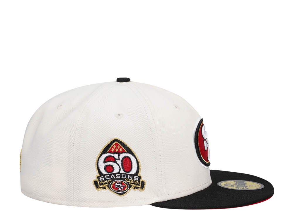 New Era San Francisco 49ers 60 Seasons Chrome Two Tone Edition 59Fifty Fitted Hat