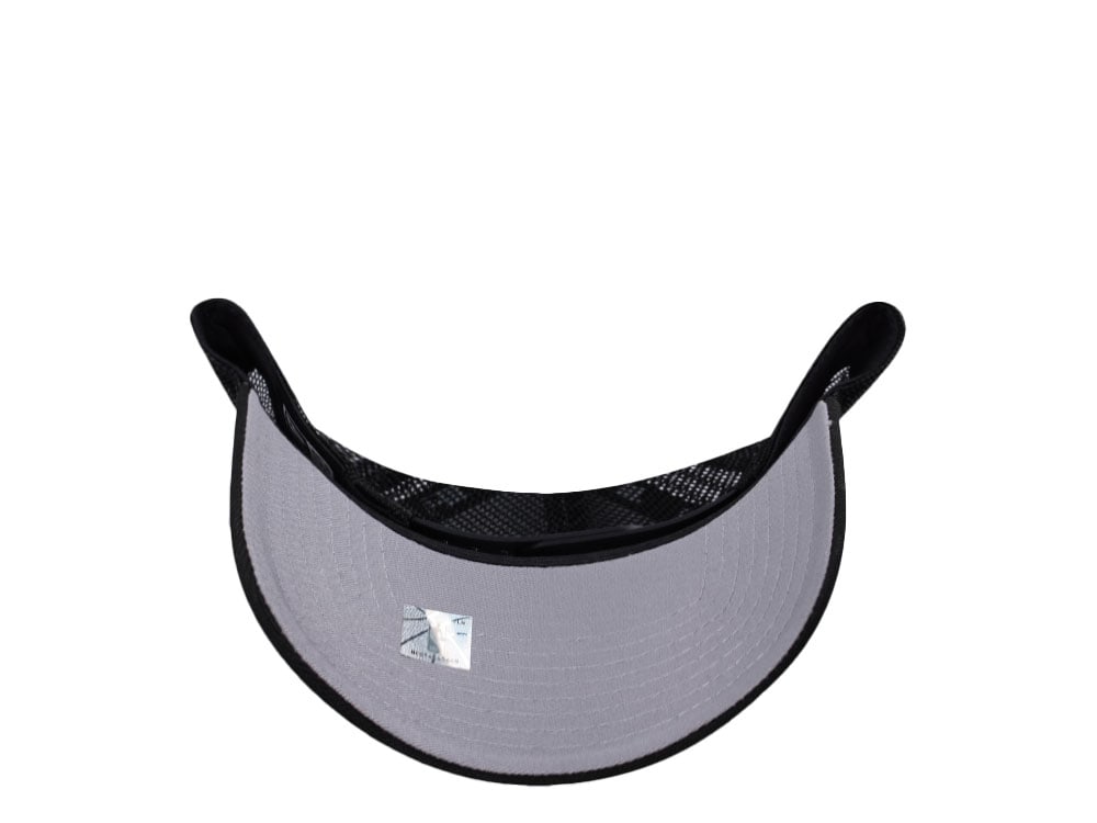 New Era Miami Heat Black Prime Edition 9Forty A Frame Trucker Snapback Hat