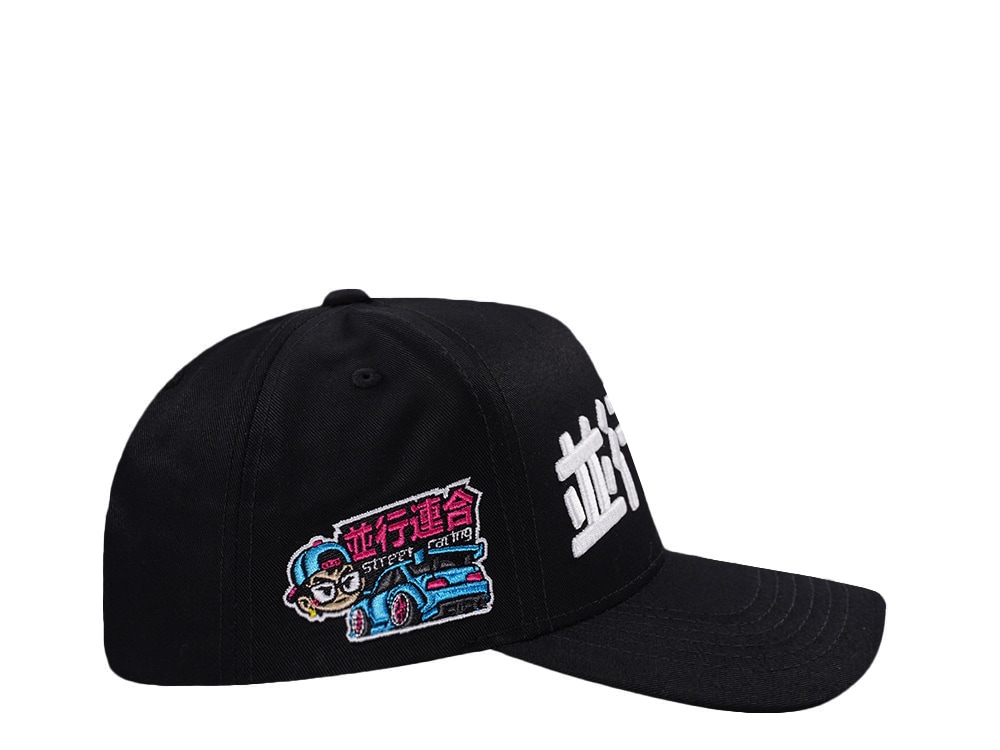 Parallel Union Japan Street Racing Kanji Script Black Prime Edition Snapback Hat